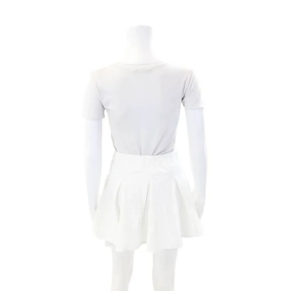 Year Of Ours Womens Pull On A Line The Mini Tennis Skort White Size Extra Small